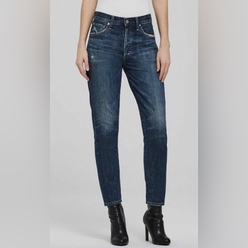 Citizens Of Humanity Dark Blue High-Rise Jeans